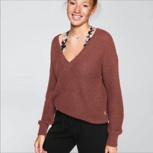 PINK by Victoria Secret Chunky Knit Heritage Sweater | Brown | Size Medium